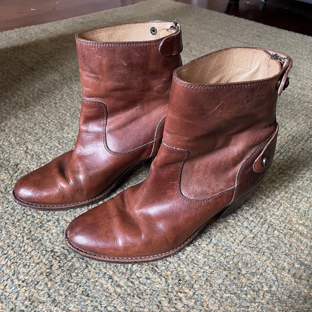Frye Womens Boots Jackie Short Zip 8